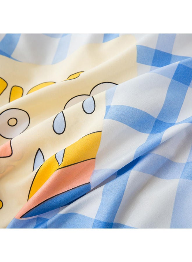 Sharpdo 4-Pieces Bed Sheet Set Polyester Soft Quilt Cover With 1Quilt Cover 150*200cm 1 Flat Sheet and 2 Pillowcases - Image 5