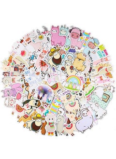 Zonon 100 Pieces Funny Llama Stickers Cute Animal Alpaca Decals For Boys Girl Teens Llama Theme Laptop Stickers Waterproof Vinyl Bottles Stickers For Computer Phone Motorcycle Mexican Camel Theme Party  - Image 2