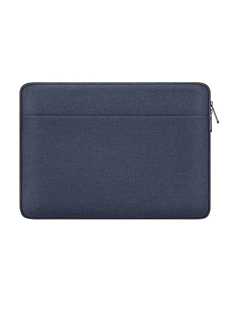 Lightweight Laptop Sleeve Bag with Pocket - Navy Blue  - Image 1