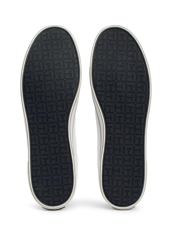 TOMMY HILFIGER - Canvas Lace Up Low Top Sneakers - Image 1