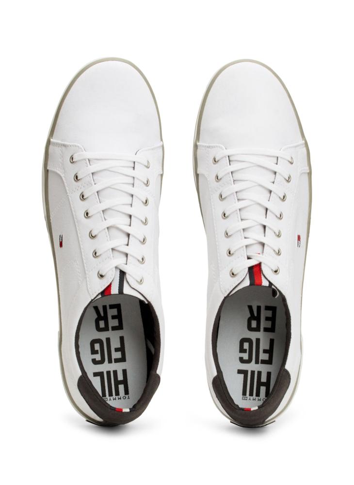 TOMMY HILFIGER Canvas Lace Up Low Top Sneakers  - Image 5