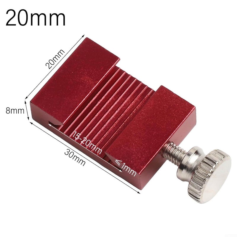 20mm Steel Ruler Positioning Limit Block With Aluminum Alloy Stop Fence For Woodworking Metalworking - Image 3