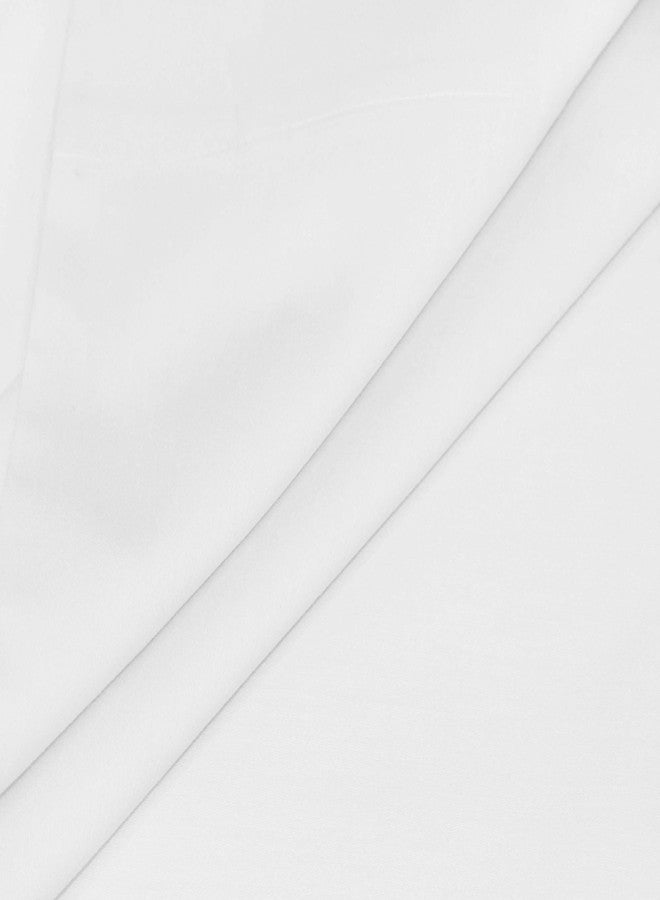 COTTON CRAFT Pillow Protectors - 220 Thread Count - Set of 2 Pure Combed Cotton - Sateen Weave - White - Body Pillow Protector - 21x54 inches - No Zipper - Pillow Not Included - Image 5