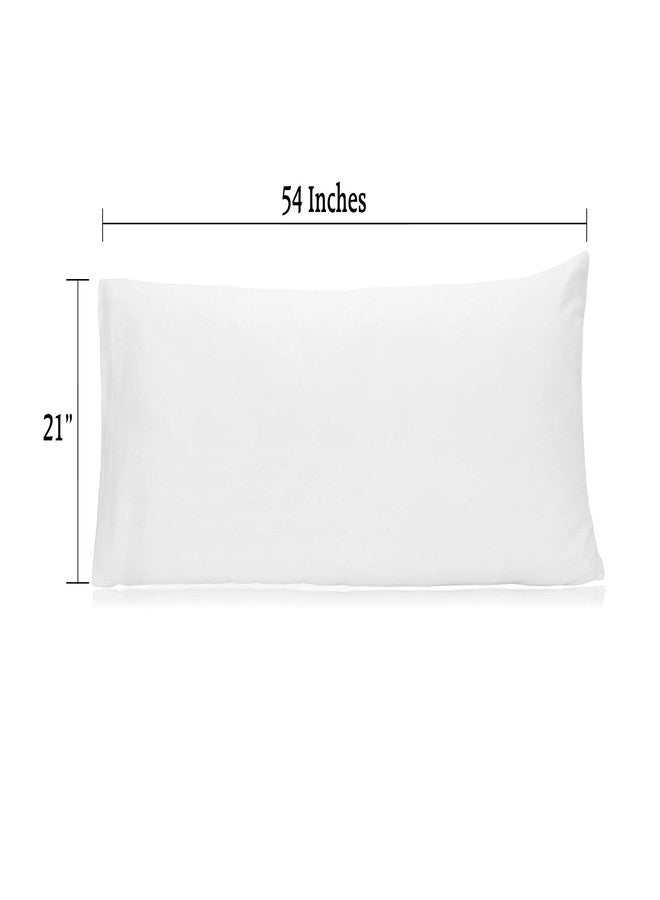 COTTON CRAFT Pillow Protectors - 220 Thread Count - Set of 2 Pure Combed Cotton - Sateen Weave - White - Body Pillow Protector - 21x54 inches - No Zipper - Pillow Not Included - Image 2