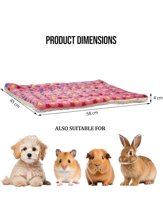 NNC PETS Dog bed mat, Ultra-soft pet sleeping blanket for small and medium pets, Reversible fleece blanket, Machine washable dog mat with cute print design, Warm pet blanket (58 cm) - Image 2