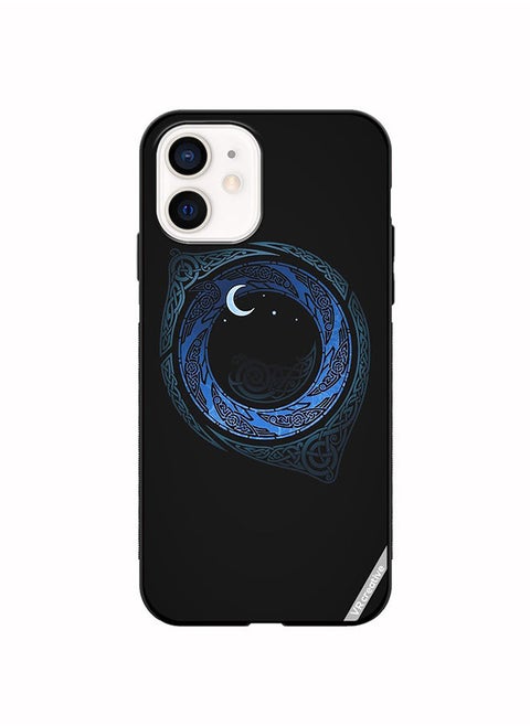 Protective Case Cover For Apple iPhone 12 mini Moonlight Design Multicolour