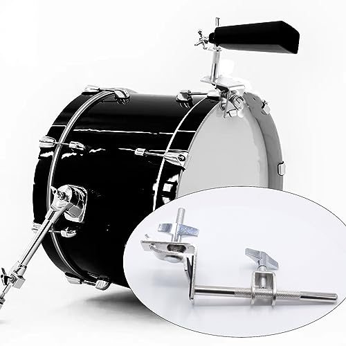 CashBeat Silver Adjustable Standard Drum Cowbell Mount, Cowbell Holder Percussion Accessory with Parallel Action Jaws, Ideal for Bass Drum Hoop Up or Down Adjustment, Essential Drummer Drum Hardware - Image 5