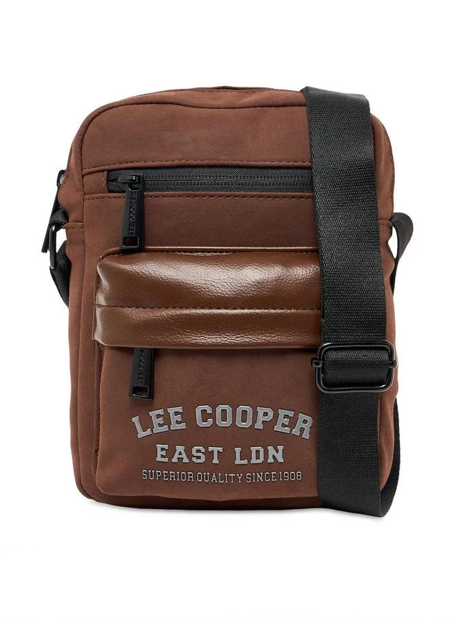 Lee Cooper Men Logo Print Crossbody Bag