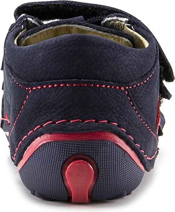 Mnpc Minipicco Boys Navy Blue Leather Anatomically Supported First Step Boots - Image 5