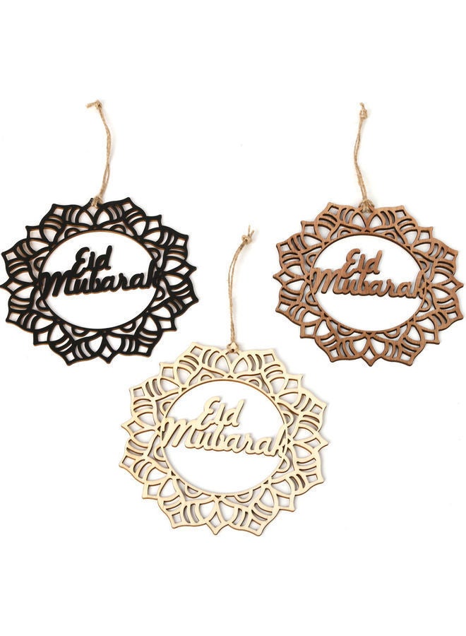 NIBEMINENT Ramadan and Eid Long String Of Small Ornaments Black/Brown/Beige  - Image 2