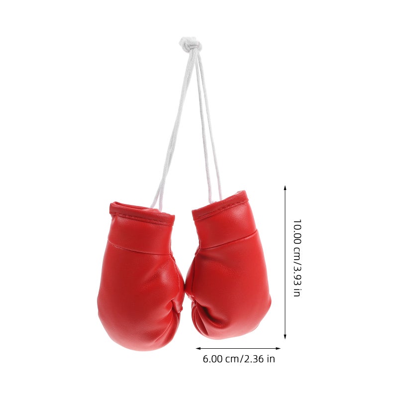 1 Pair Of Punching Gloves Charm Door Punching Gloves Decoration Punching Gloves Decor For Car Interior Punching Gloves Car Hanging Boxing Gloves Keychain - Image 3