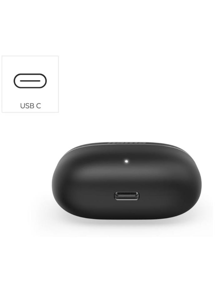 هاما سماعات TWS Freedom Light II اللاسلكية بتقنية البلوتوث / سماعات أذن لاسلكية حقيقية بتقنية البلوتوث 5.3 / سماعات أذن داخلية للمكالمات / ميكروفون / سماعات أذن لاسلكية حقيقية مع تحكم باللمس / تحكم صوتي / 20 ساعة من وقت التشغيل / صندوق شحن USB-C - أسود - Image 5