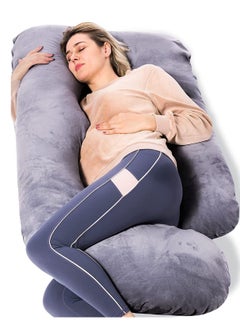 Pregnancy Pillows,U Shaped Full Body Maternity Pillow with Removable Cover - Support for Back,Legs,Belly,57 Inch Pregnancy Pillows for Sleeping