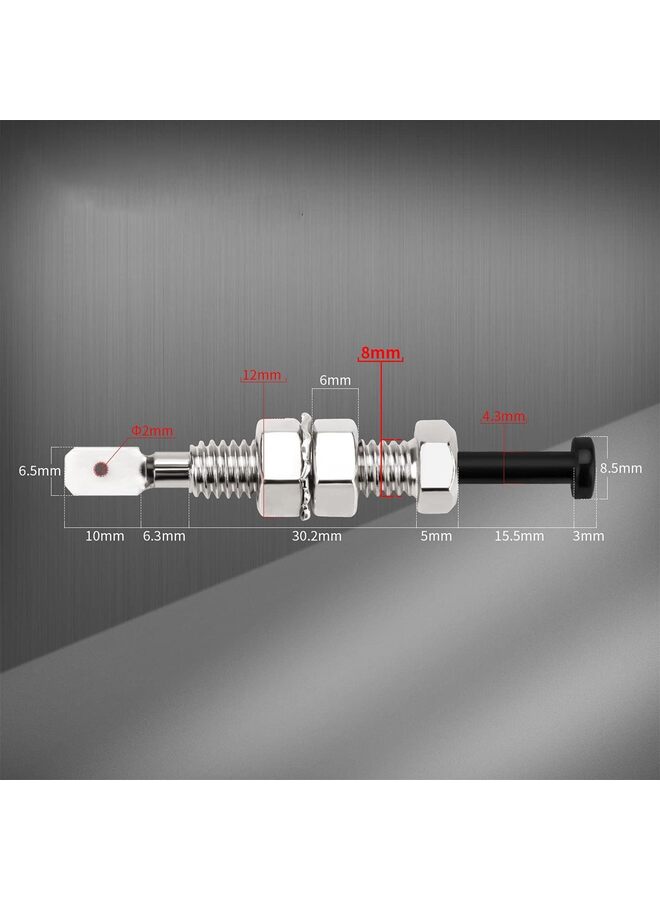 Generic 4PCS Door Pin Switch, Car Hood Jamb Auto Alarm Security Adjustable Momentary ON Off 12V DC 20A for Automotive Trunk  - Image 5
