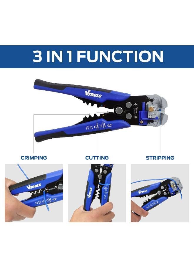 VTOOLS 3-in-1 Automatic Wire Stripper/Cutter/Crimper - Image 5