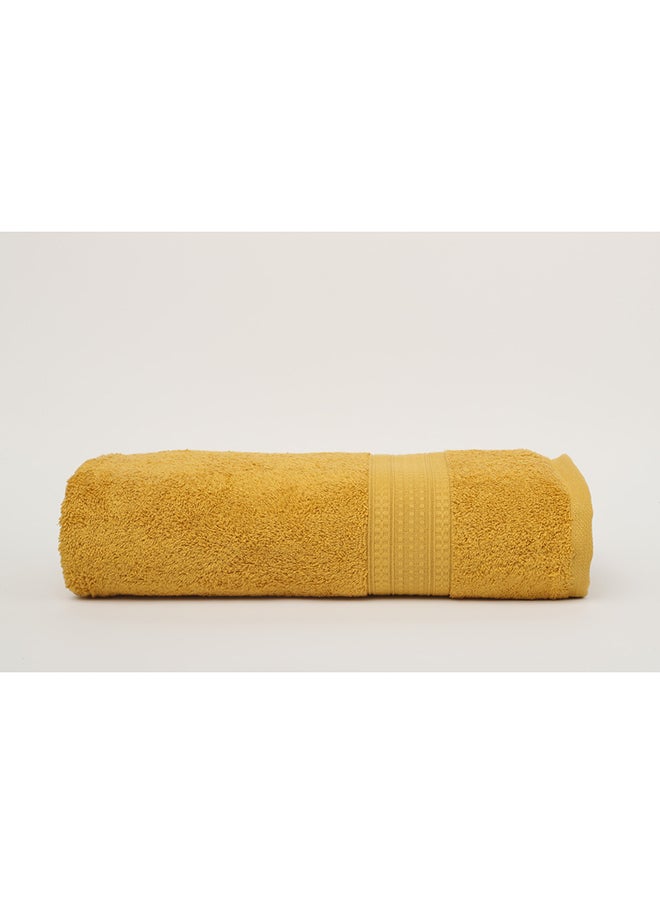 White Rose Towel BRIX S - 500 GSM - 100% Cotton Terry -Bath Sheet 80x160 cm-Premium Touch-Quick Dry - Super Absorbent-Mustard  - Image 2