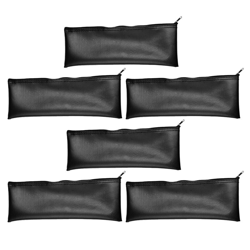 6pcs Microphone Storage Case: Mic Pouch Portable Mic Bag Shockproof Vocal Microphone Protector Outdoor Travel Case - Black - Image 4