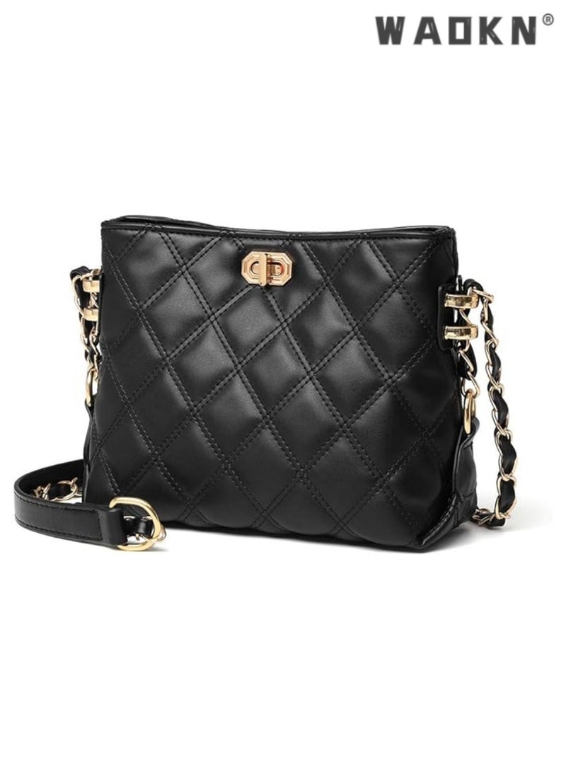 WAOKN Chic & Lightweight Women's Crossbody Bags, Stylish Leather Purses, Elegant Shoulder Handbags Perfect for Everyday Use and Special Occasions - Image 1