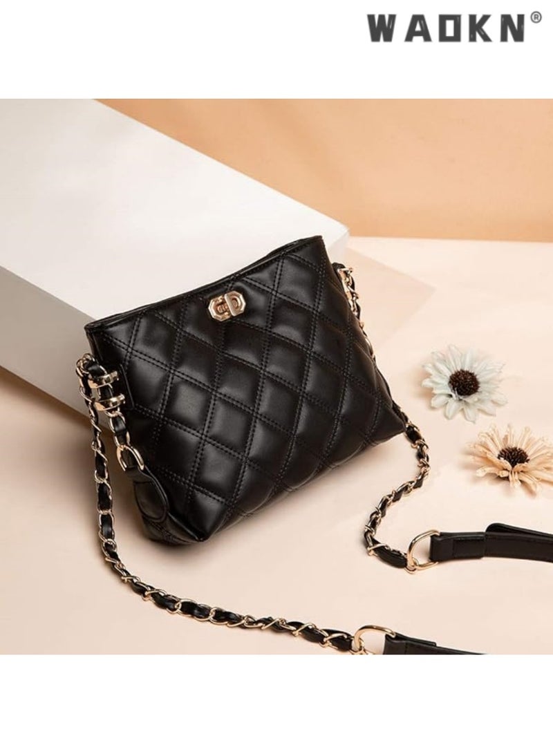 WAOKN Chic & Lightweight Women's Crossbody Bags, Stylish Leather Purses, Elegant Shoulder Handbags Perfect for Everyday Use and Special Occasions - Image 4