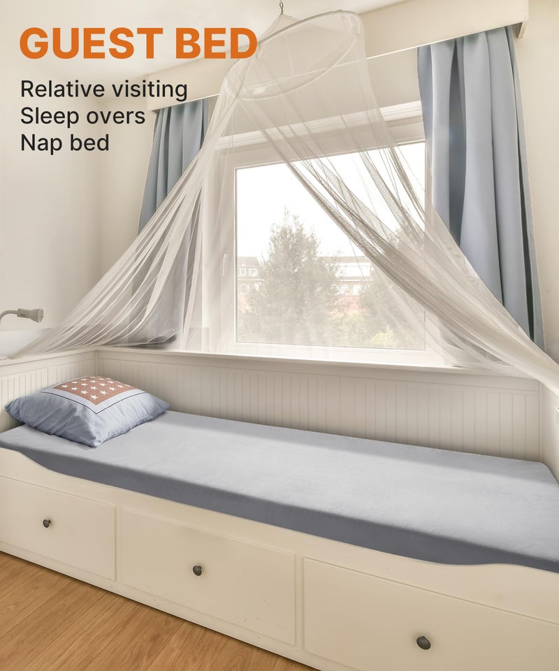 Gaialoop 3 Inch Memory Foam Camping Mattress, Dual Layer Thick Sleeping Camp Pad for Car Tent Cot, Roll-Up Portable Glamping Floor Bed for Guests Sleepover[Cot: 72 * 24 * 3"] - Image 5