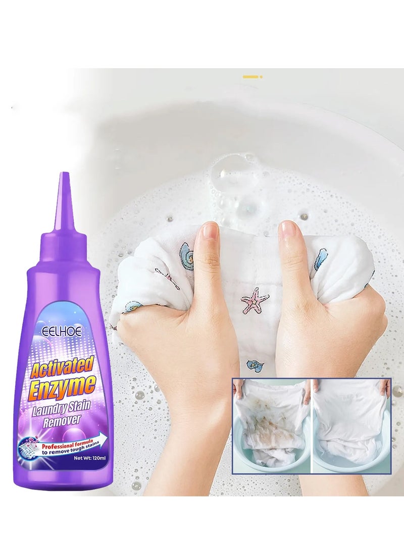 EELHOE Enzyme Laundry Stain Remover - White Shirt Guardian, Garment Stubborn Stain Cleaner Oil Remover, Clothes Stain Remover, Clothing Quick Laundry Dry Cleaner  - Image 1