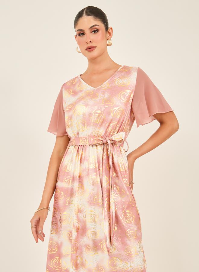 Styli Floral Print Dress  - Image 3