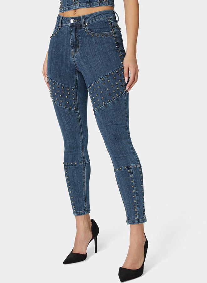 bebe Natural Waist Skinny Leg Jeans - Image 2