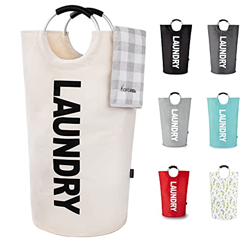 Caroeas 90L Laundry Basket (13 Colors), Waterproof Laundry Hamper, Laundry Bag with Padded Handles, Clothes Hamper, Collapsible Laundry Basket Easy Storage - Image 1