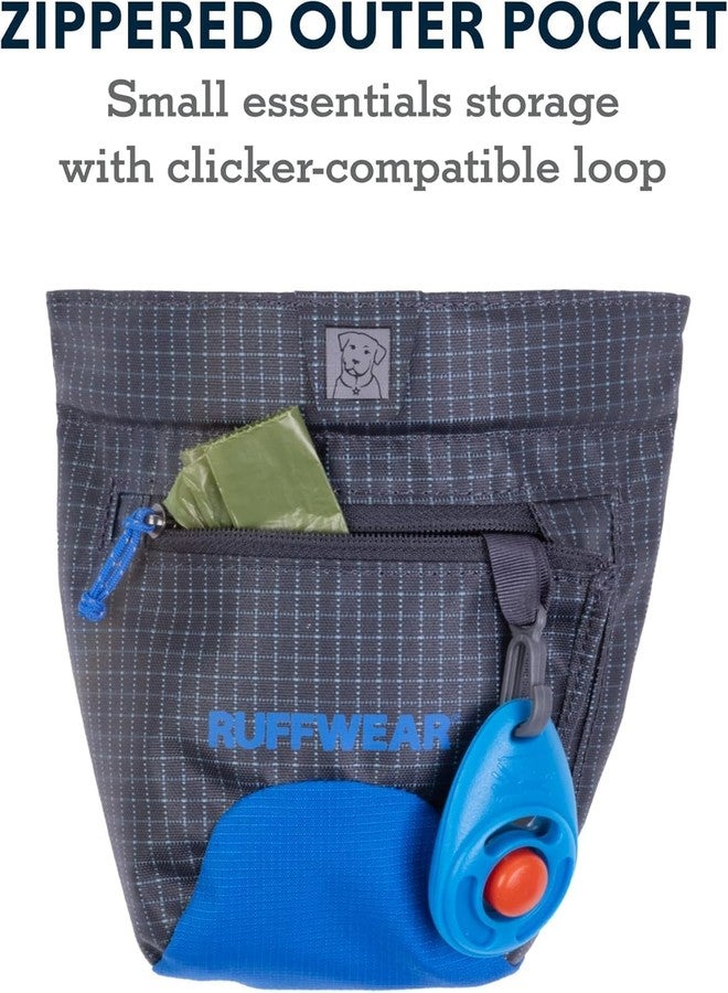Ruffwear, Treat Trader Dog Treat Pouch, Hands-Free Waist-Worn, One-Handed Magnetic Closure, Belt (30-48 in) or Clip, Waterproof Food-Grade Lining, Zippered Pocket, Clicker Loop, River Rock Green - Image 4