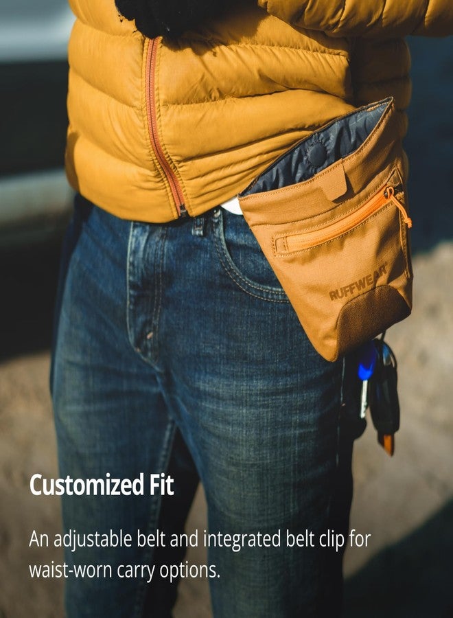 Ruffwear, Treat Trader Dog Treat Pouch, Hands-Free Waist-Worn, One-Handed Magnetic Closure, Belt (30-48 in) or Clip, Waterproof Food-Grade Lining, Zippered Pocket, Clicker Loop, River Rock Green - Image 3