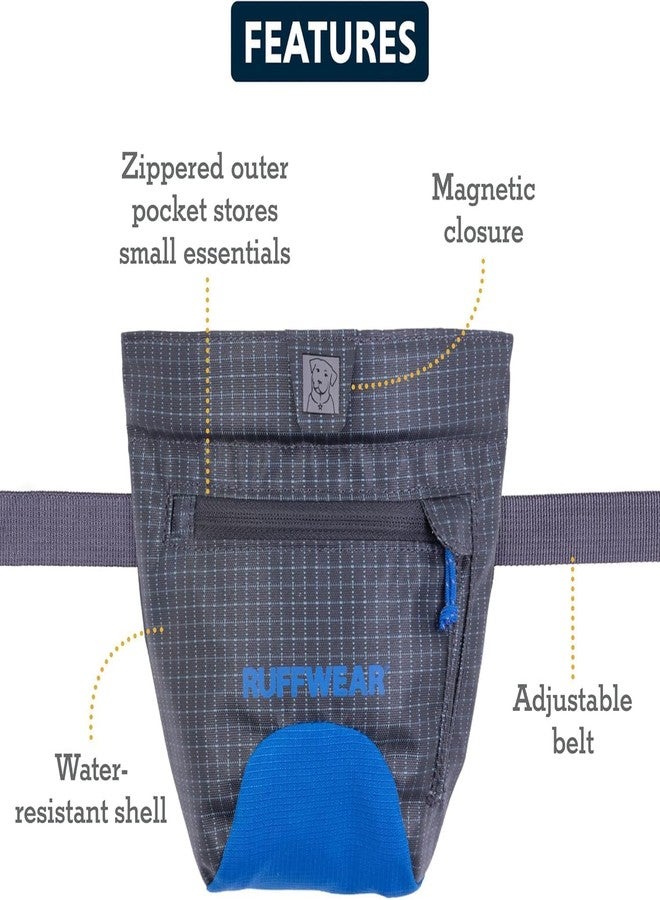 Ruffwear, Treat Trader Dog Treat Pouch, Hands-Free Waist-Worn, One-Handed Magnetic Closure, Belt (30-48 in) or Clip, Waterproof Food-Grade Lining, Zippered Pocket, Clicker Loop, River Rock Green - Image 5