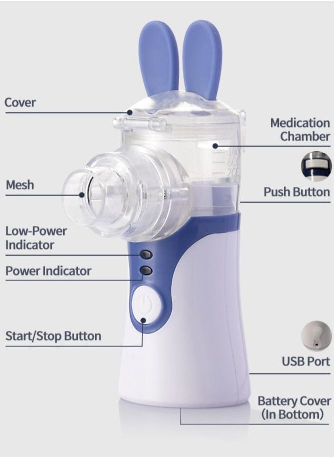 KWL-U101 Ultrasonic Handheld micro-mesh atomizer Household convenient atomizing humidifier for adults and children Mini handheld atomizer(without battery)