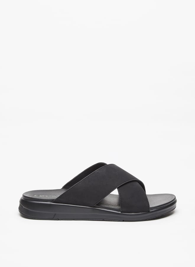 Le Confort Men Cross Strap Slip-On Sandals  - Image 3