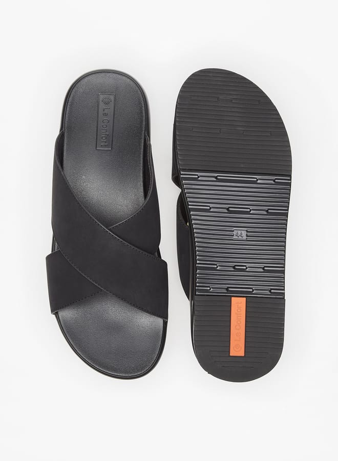 Le Confort Men Cross Strap Slip-On Sandals  - Image 5