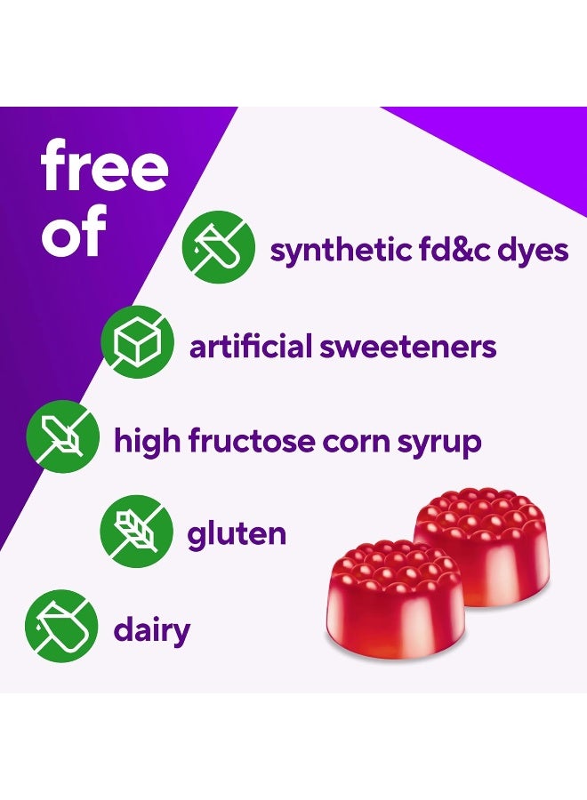 Vitafusion Vitamin B12 Gummy Vitamins For Energy Metabolism Support, Raspberry Flavored, 70 Day Supply, 140 Count - Image 5