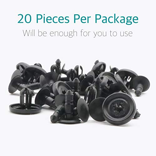 Lantee 20 Pcs Engine Under Cover Push-Type Retainer Clips Replaces for Toyota & for Lexus 90467-07201 - Image 5