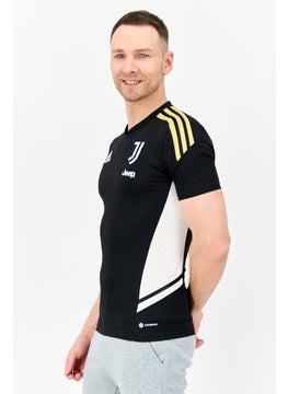 Adidas Men Sportswear Fit Short Sleeves Outdoor Jersey, Black  - Image 4