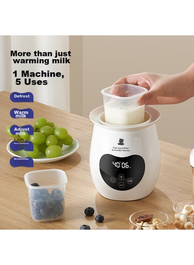 Snow Bear Snowbear Baby Milk Warmer, Constant Temperature Milk Warmer, Breast Milk Thawing, Bottle Milk Warmer, Multifunctional Heating For Baby Food - 5062 - Image 2