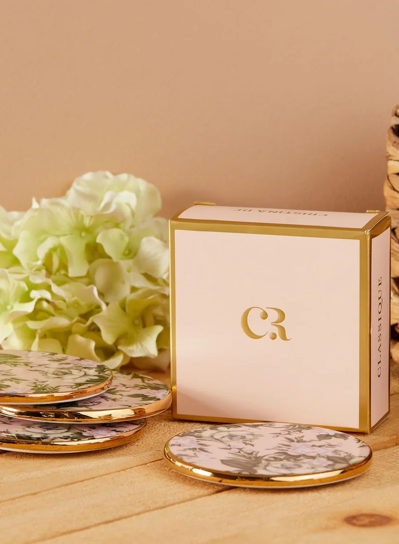 Cristina Re Set of 4 Belle De Fleur Drink Coasters