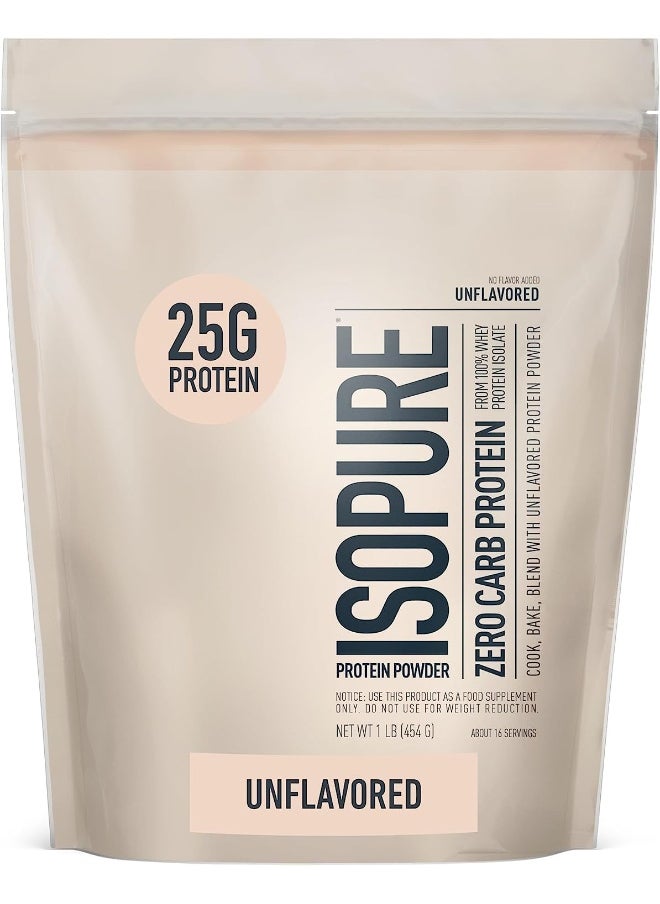 Isopure Unflavored Whey Isolate Protein Powder  - Image 1