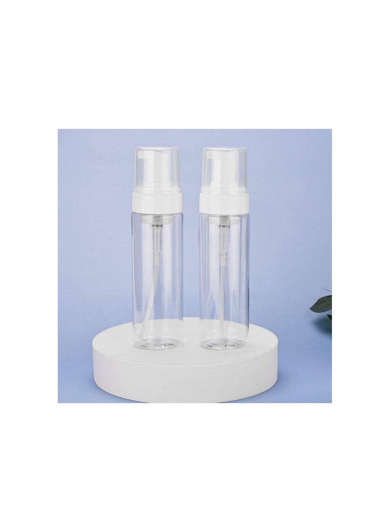 GGOOT 2pcs 200ml Liquid Foaming Bottles Mini Foaming Pump Dispenser Makeup Cream Lotion Storage Sub Packaging Bottle Jar for Home Shop Travel - Image 2