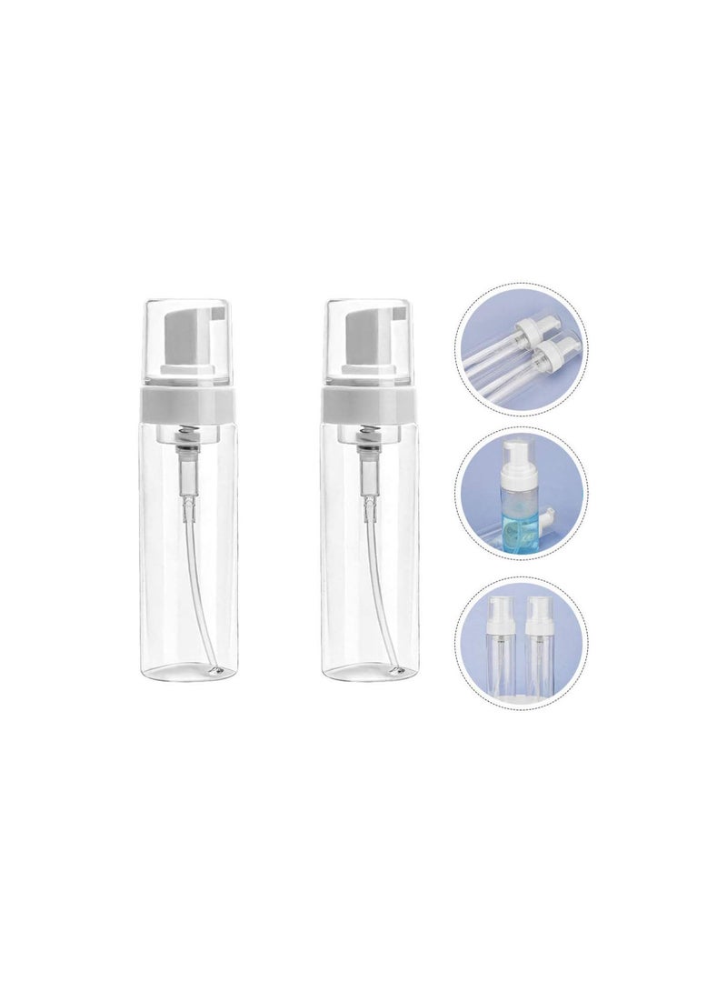 GGOOT 2pcs 200ml Liquid Foaming Bottles Mini Foaming Pump Dispenser Makeup Cream Lotion Storage Sub Packaging Bottle Jar for Home Shop Travel - Image 3