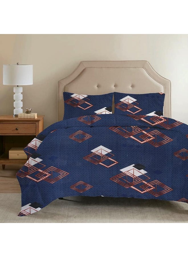 بي اس بي هوم لحاف مكيف فائق النعومة من قطن جليسي بحجم كينج، بطانية لحاف مزدوجة لجميع الفصول (اللحاف فقط) - Image 1