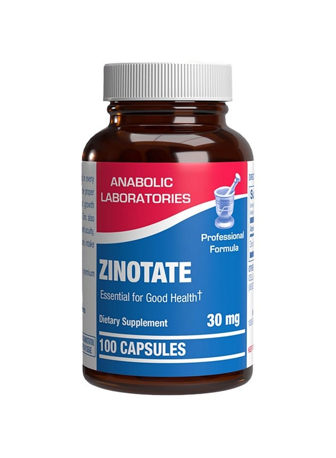 Anabolic Laboratories Chelated Zinc Picolinate 30mg - Clinically Formulated High Potency Zinc Supplement for Women & Men for Healthy Skin Bone & Immune System Support - Vegan Non-GMO & Easy to Swallow - 100 Servings - Image 1