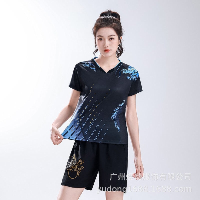 Table Tennis Sportswear Suits For Men And Women Training Team Uniforms Sweat-Absorbent Breathable Quick-Drying School Competition Table Tennis Jerseys - Image 1