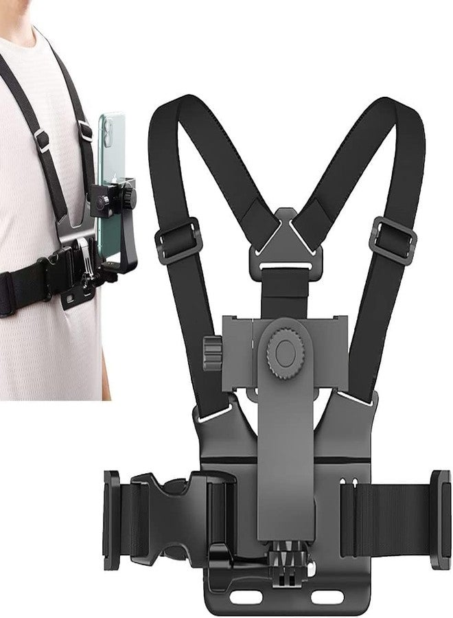 HOJI Chest Pro Kit Chest Mount Harness with Phone Holder, J Hook Adapter, Thumb Screw & Conversion Block - Compatible with GoPro Hero 11/10/9/8/7/6/5/4, Action Cameras & Mobile - Image 1