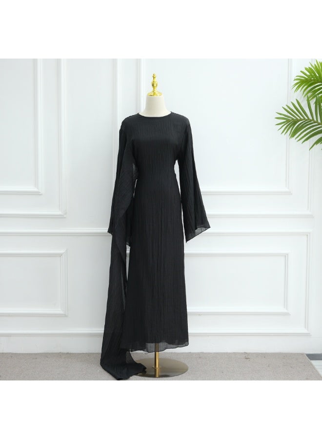 Relaxed layered silhouette delivers full modest coverage and flowing elegant shape. - Image 2