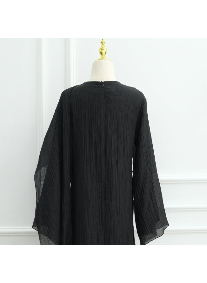Relaxed layered silhouette delivers full modest coverage and flowing elegant shape. - Image 3