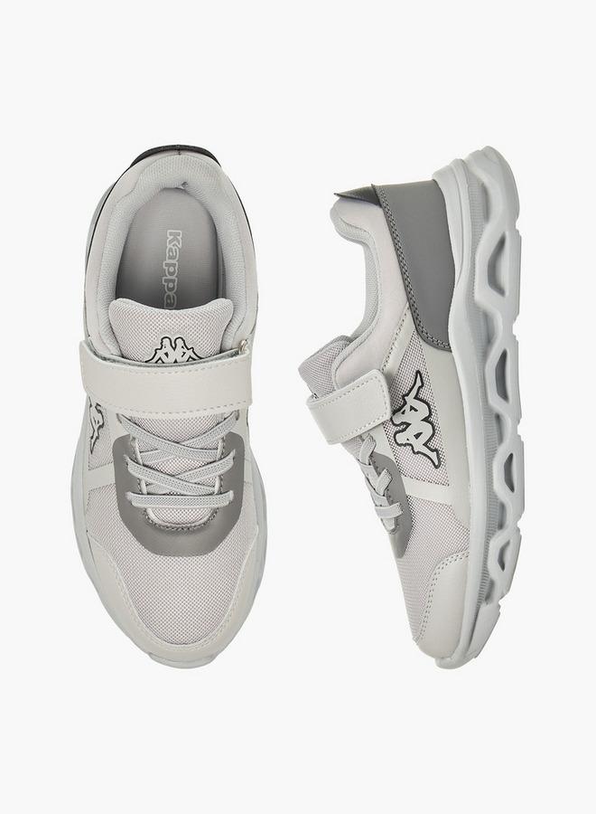 Kappa Boys Logo Print Hook and Loop Sports Shoes - Image 1