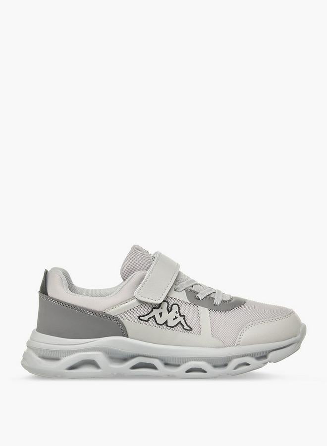 Kappa Boys Logo Print Hook and Loop Sports Shoes - Image 3